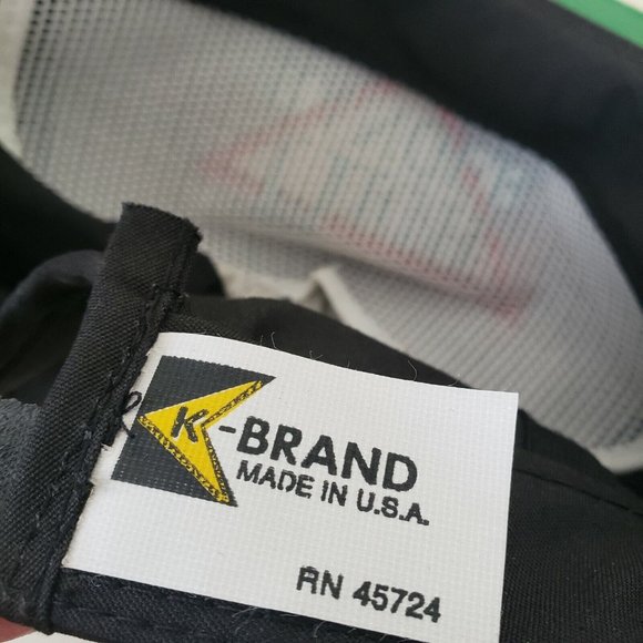 VINTAGE Grace High Ranger Hat Cap Strap Back Baseball Black K Brand Made in USA - Picture 9 of 9